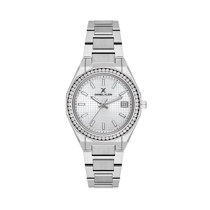 Daniel Klein Premium Silver Dial 3 Hands Watch