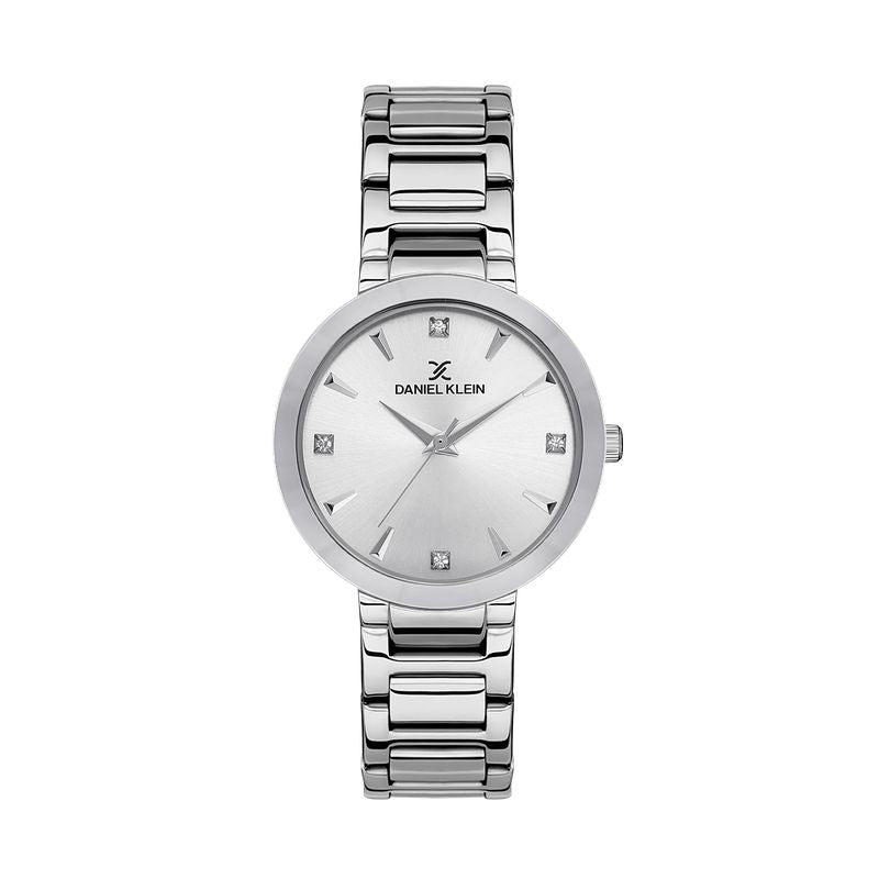 Daniel Klein Premium Silver Dial 3 Hands Watch