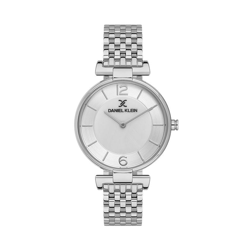 Daniel Klein Premium Silver Dial 3 Hands Watch