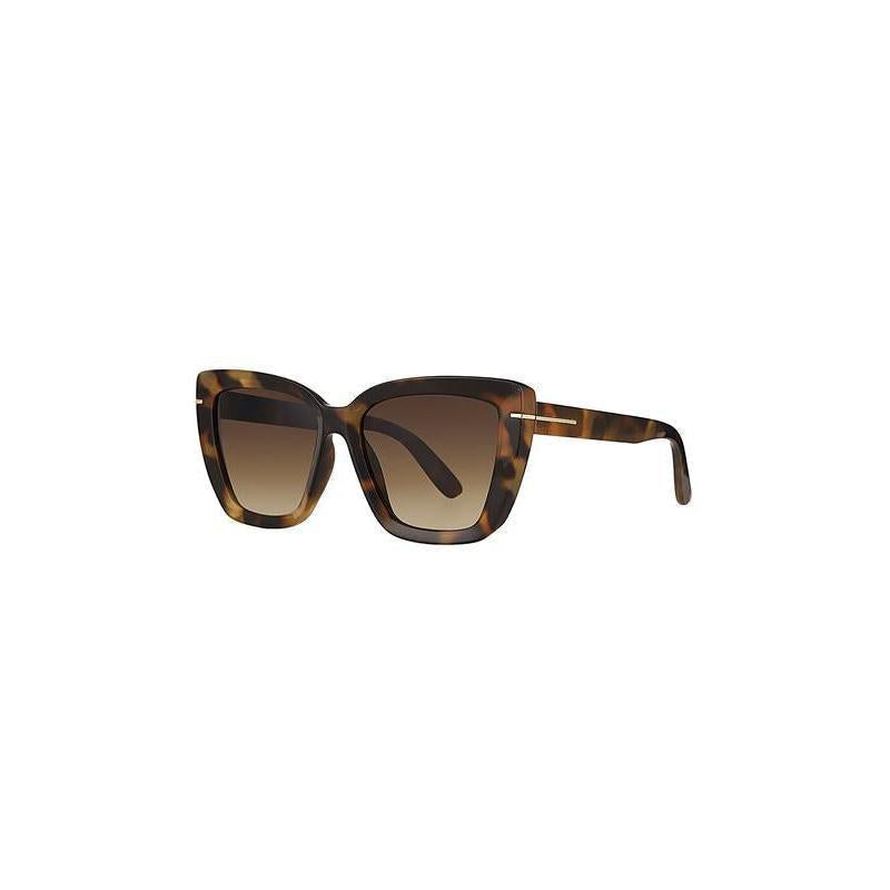 Daniel Klein Tortoiseshell Oversized Cat-Eye Sunglasses