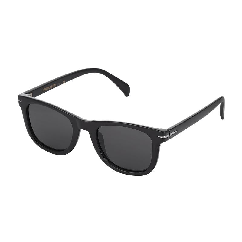 Daniel Klein Unisex Black Square Sunglasses