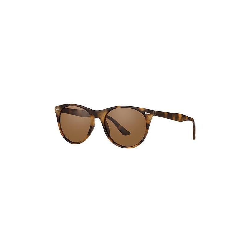 Daniel Klein Unisex Tortoiseshell Round Sunglasses with Brown Lenses