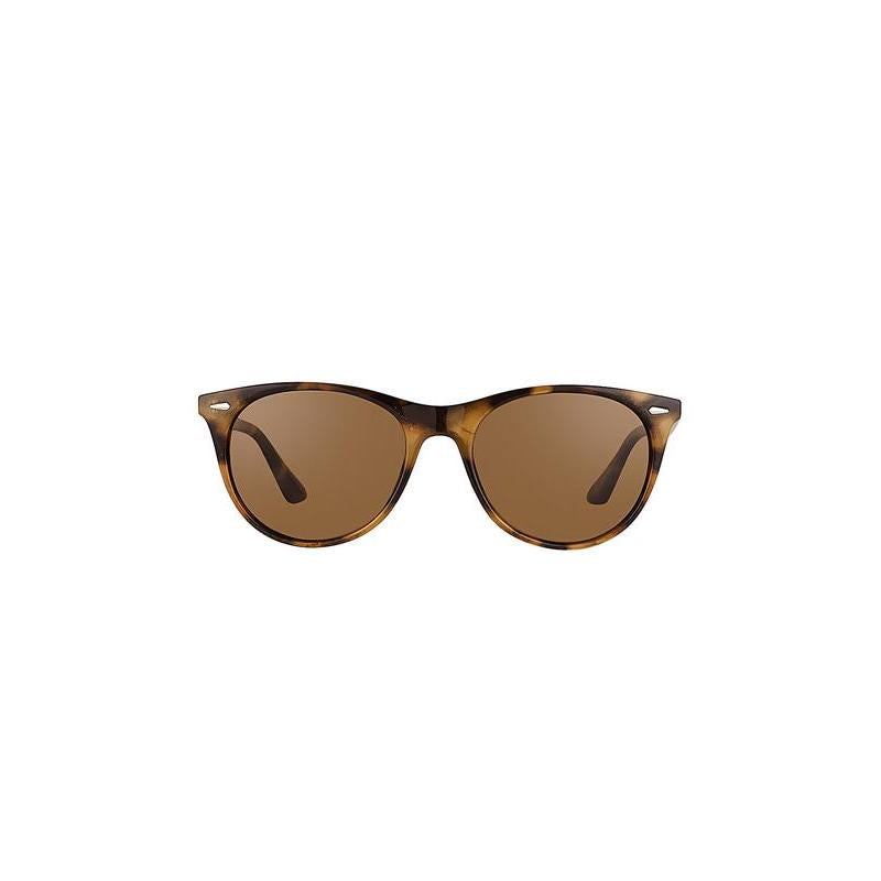 Daniel Klein Unisex Tortoiseshell Round Sunglasses with Brown Lenses