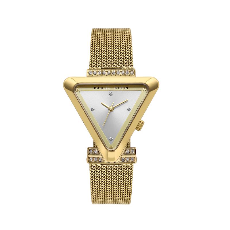 Daniel Klein Women’s Gold Mesh Strap Watch