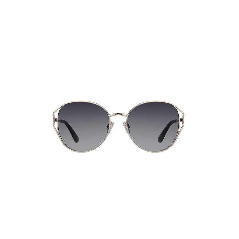 Daniel Klein Women’s Gold-Tone Round Sunglasses with Black Gradient Lenses
