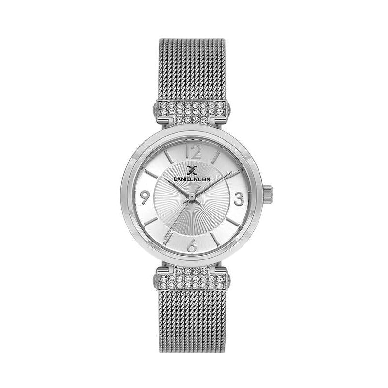 Daniel Klein Women’s Silver Mesh Bracelet Watch