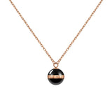 Daniel Wellington Aspiration Necklace Rose Gold Black