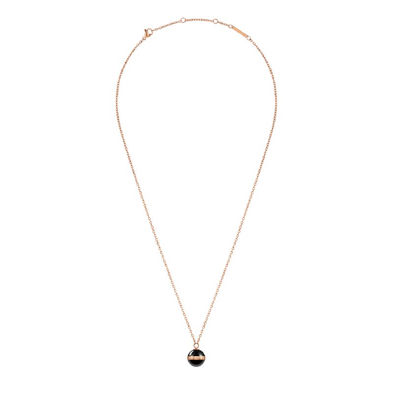 Daniel Wellington Aspiration Necklace Rose Gold Black