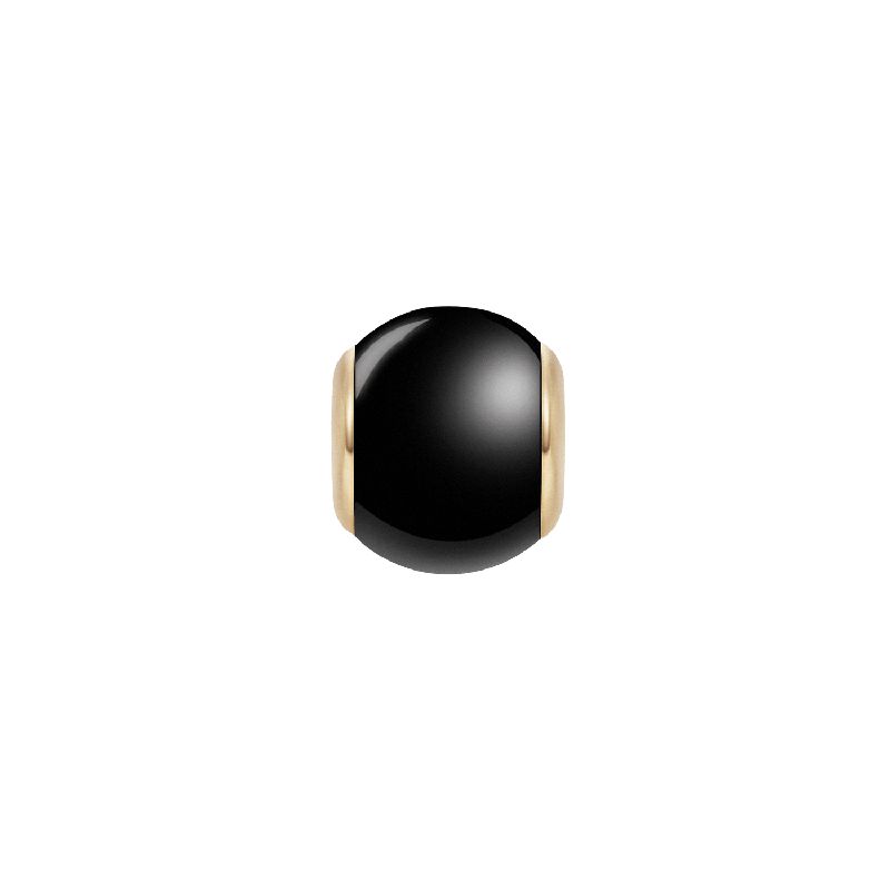 Daniel Wellington Black Orb Charm Gold