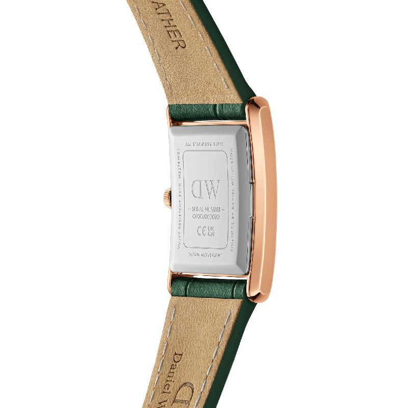Daniel Wellington Bound Emerald Crocodile Sunray Rose Gold Watch 32x22mm
