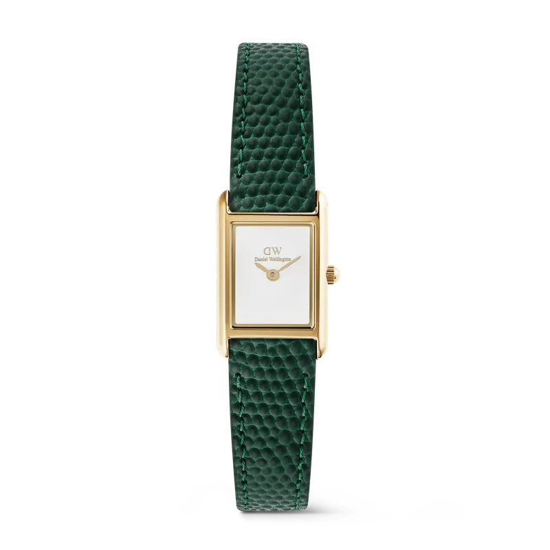 Daniel Wellington Bound Mini Green Lizard Gold Watch