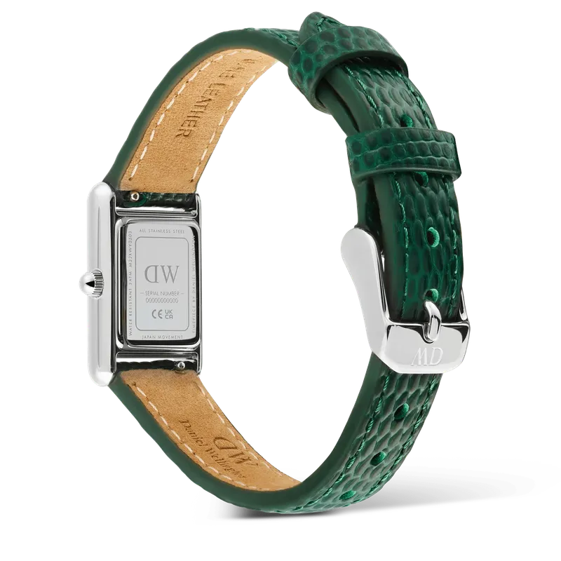 Daniel Wellington Bound Mini Green Lizard Silver Watch