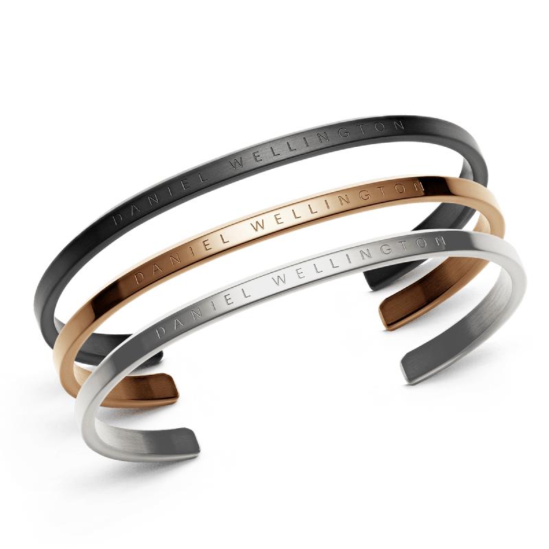 Daniel Wellington Bundle : Classic Bracelet Black + Rose Gold + Silver