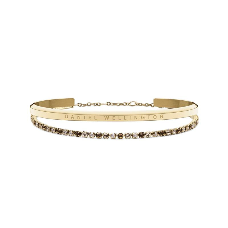 Daniel Wellington Bundle : Classic Bracelet Gold & Tennis Bracelet Honey Combo Gold