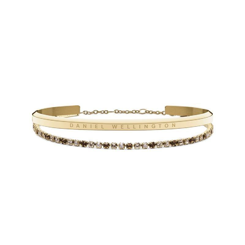 Daniel Wellington Bundle : Classic Bracelet Gold & Tennis Bracelet Honey Combo Gold