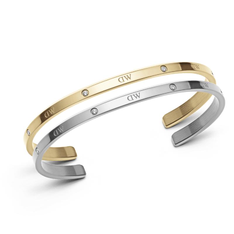 Daniel Wellington Bundle : Classic Lumine Bracelet Silver + Gold