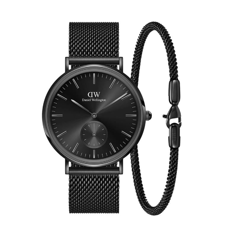 Daniel Wellington Bundle : Classic Multi Eye Ashfield & Bracelet Black