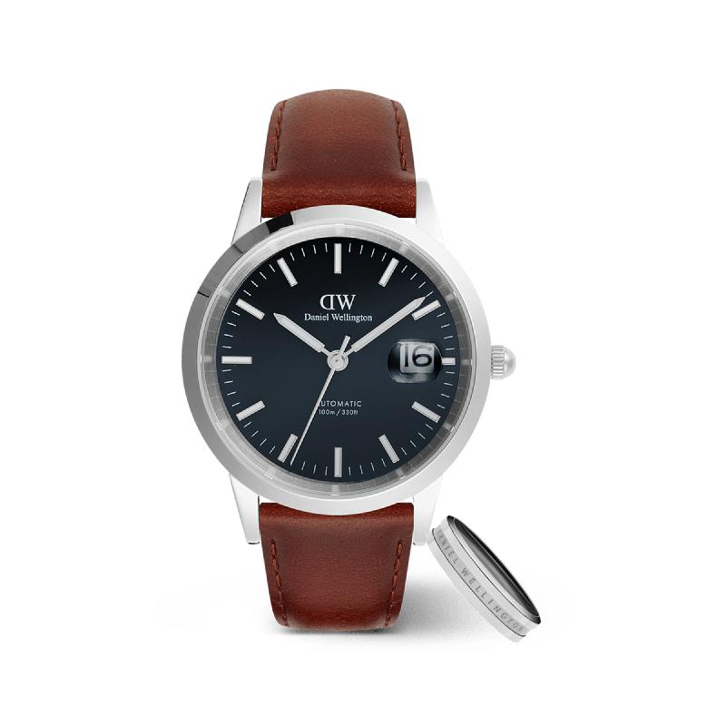 Daniel Wellington Bundle : Iconic St Mawes Automatic + Elan Ring Silver