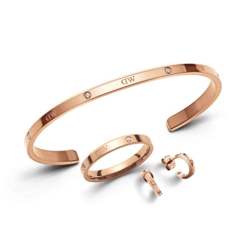 Daniel Wellington Bundle : Lumine Jewelry Set Rose Gold