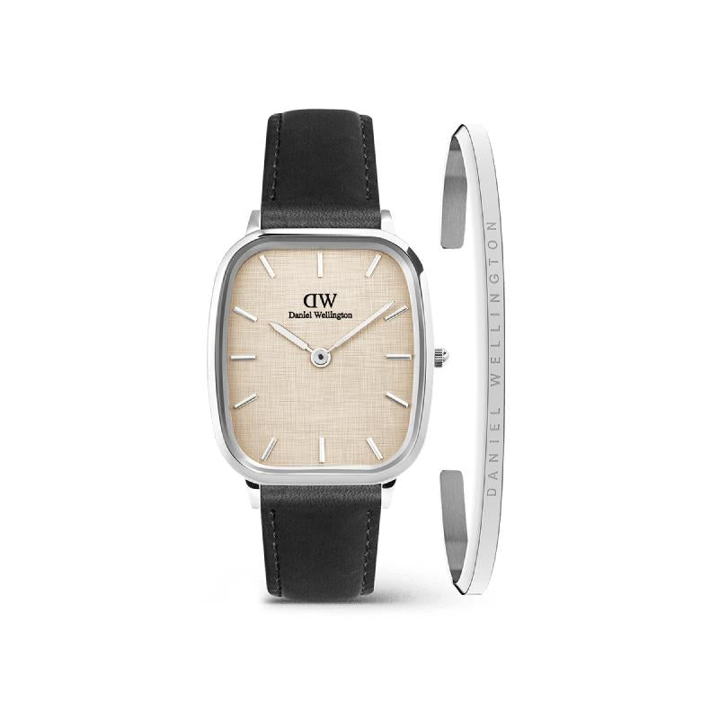 Daniel Wellington Bundle : Marlon Sheffield Linen & Classic Bracelet Silver