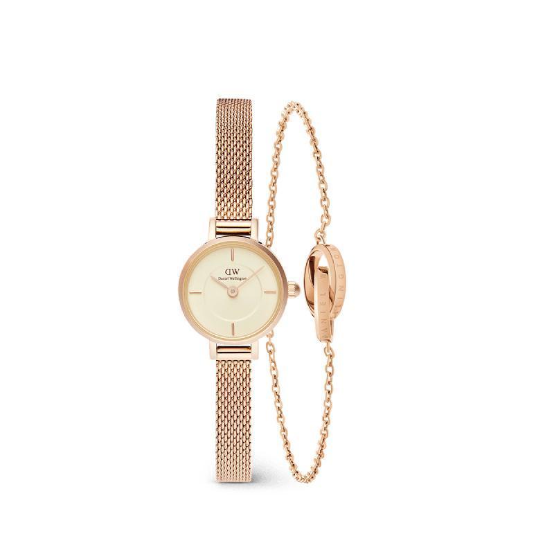Daniel Wellington Bundle : Petite Mini & Elan Unity Bracelet Set Rose Gold