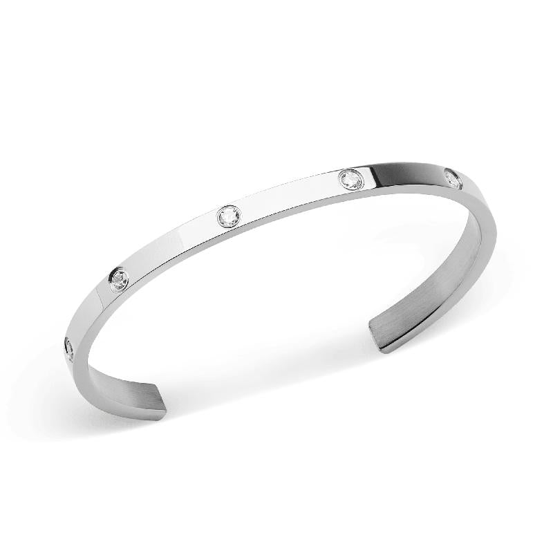 Daniel Wellington Bundle : Quadro 5-Link + Classic Lumine Bracelet Silver Set