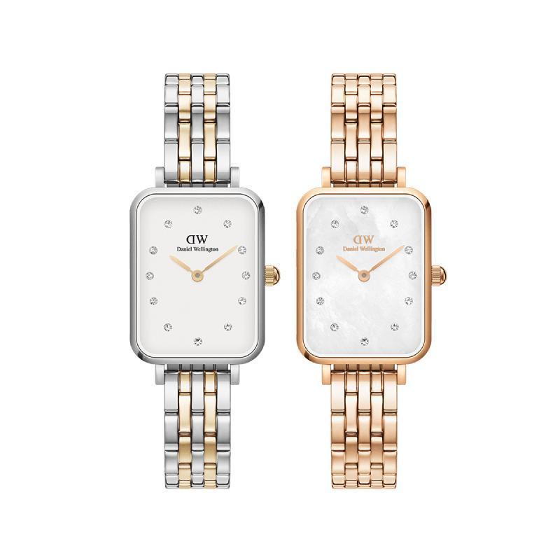 Daniel Wellington Bundle : Quadro Lumine 5-link Melrose & Two-Tone
