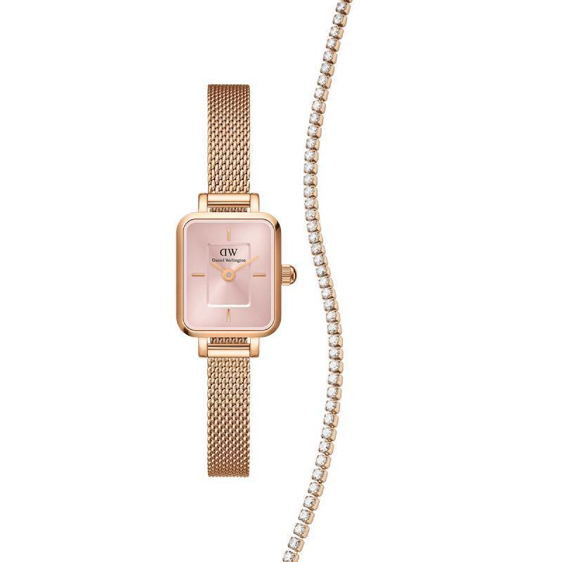 Daniel Wellington Bundle : Quadro Mini Blush Melrose + Tennis Bracelet