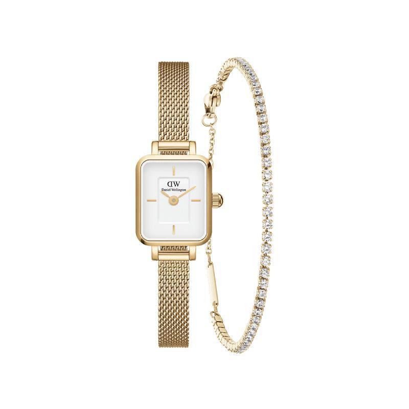 Daniel Wellington Bundle : Quadro Mini & Tennis Bracelet Gold