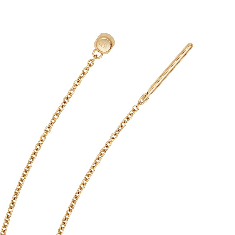 Elegant gold-plated stainless steel Daniel Wellington charms chain bracelet, 185 mm, featuring a delicate link design.