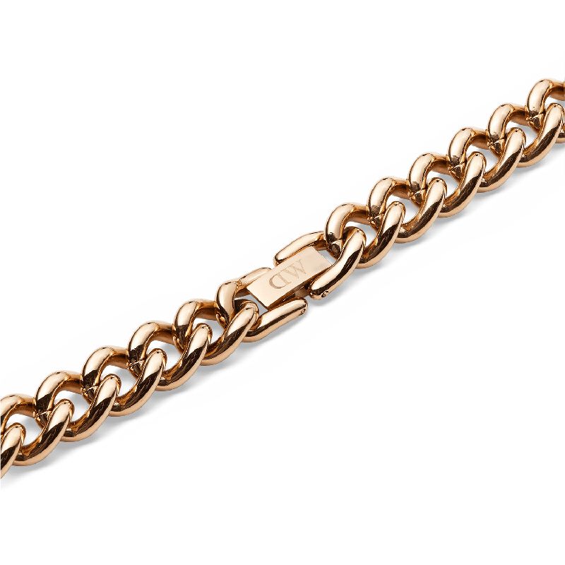 Daniel Wellington Chunky Chain Necklace Rose Gold