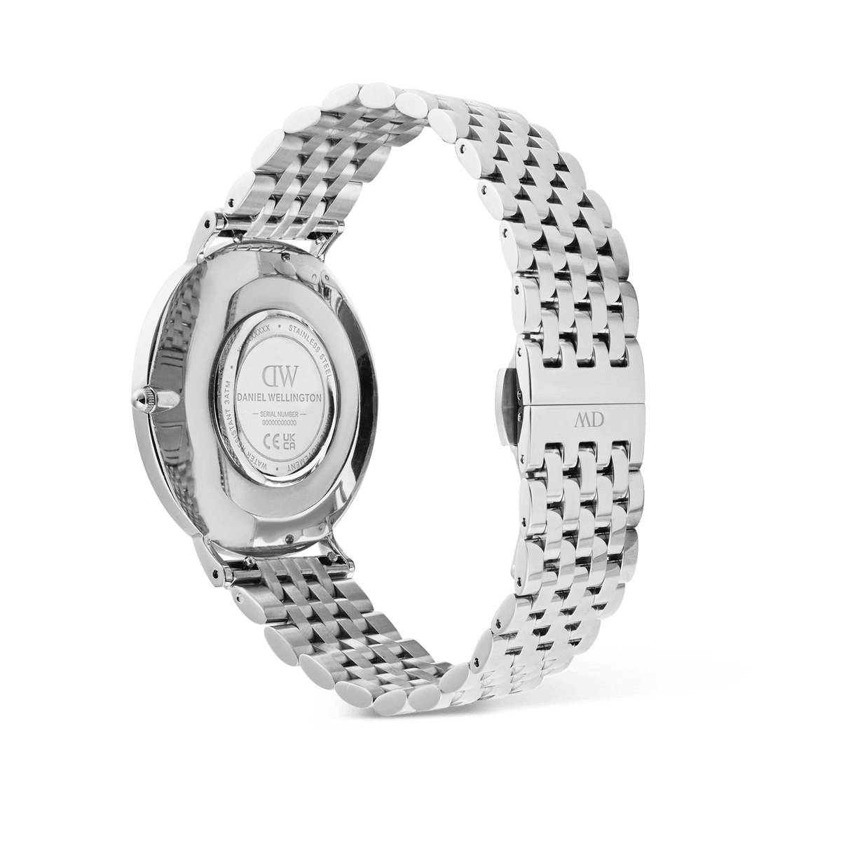 Daniel Wellington Classic 7-Link Arctic Silver 40mm Men's Watch