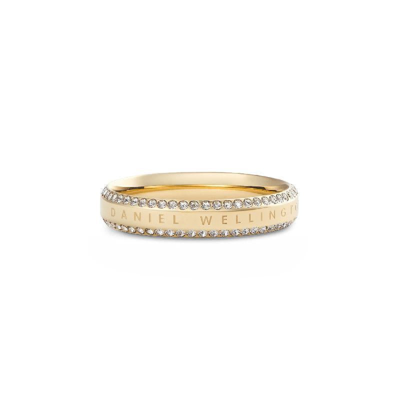 Daniel Wellington Classic Aura Duo Gold Ring with Double Sparkle Crystals