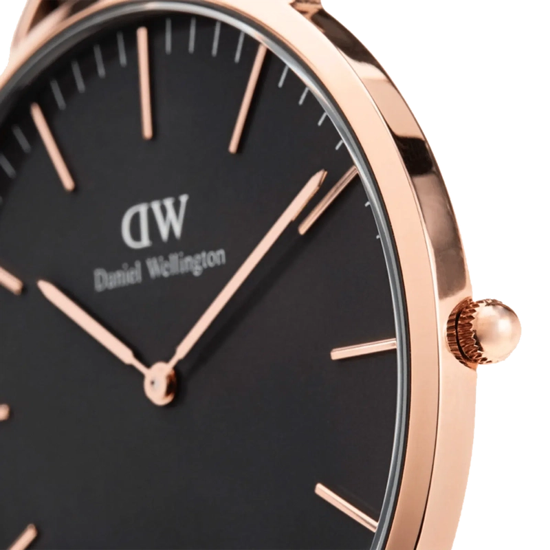 Daniel Wellington Classic Bristol Rose Gold Black 40mm Watch