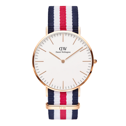 Daniel Wellington Classic Canterbury Rose Gold Eggshell White 40mm Watch