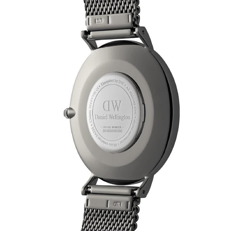 Daniel Wellington Classic Mesh Arctic Silver Watch 40mm