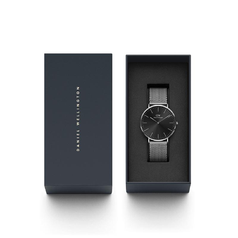 Daniel Wellington Classic Mesh Arctic Silver Watch 40mm