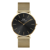 Daniel Wellington Classic Mesh Onyx Gold Watch 40mm