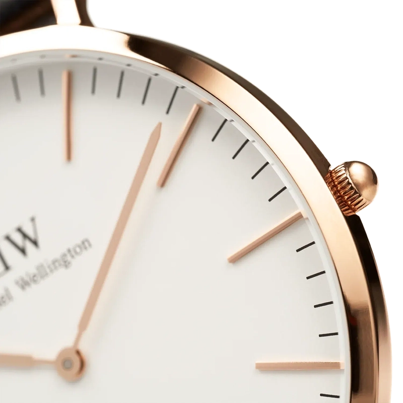 Daniel Wellington Classic Oxford Rose Gold Eggshell White 40mm Watch