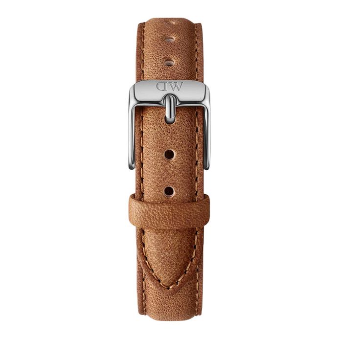 Daniel Wellington Classic Petite Durham 13m Brown Leather Strap with Silver Buckle