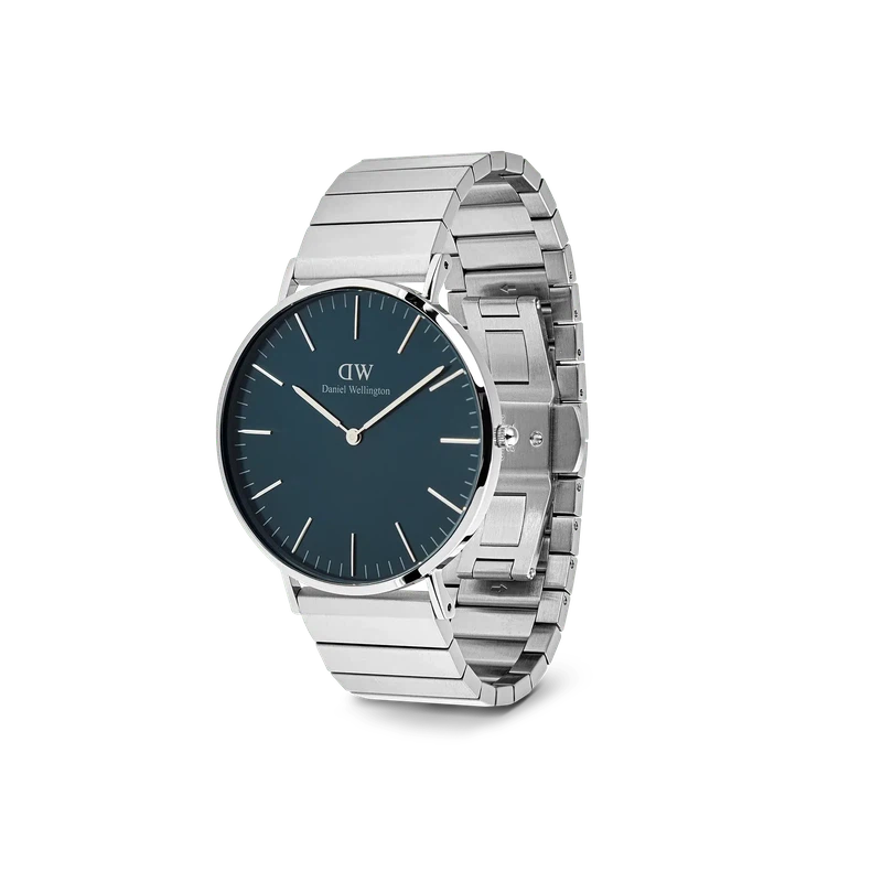 Daniel Wellington Classic Piano Link Arctic Silver Watch 40mm