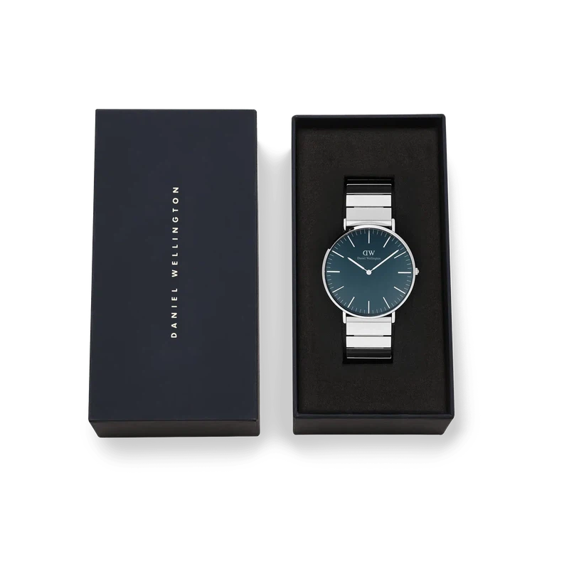 Daniel Wellington Classic Piano Link Arctic Silver Watch 40mm