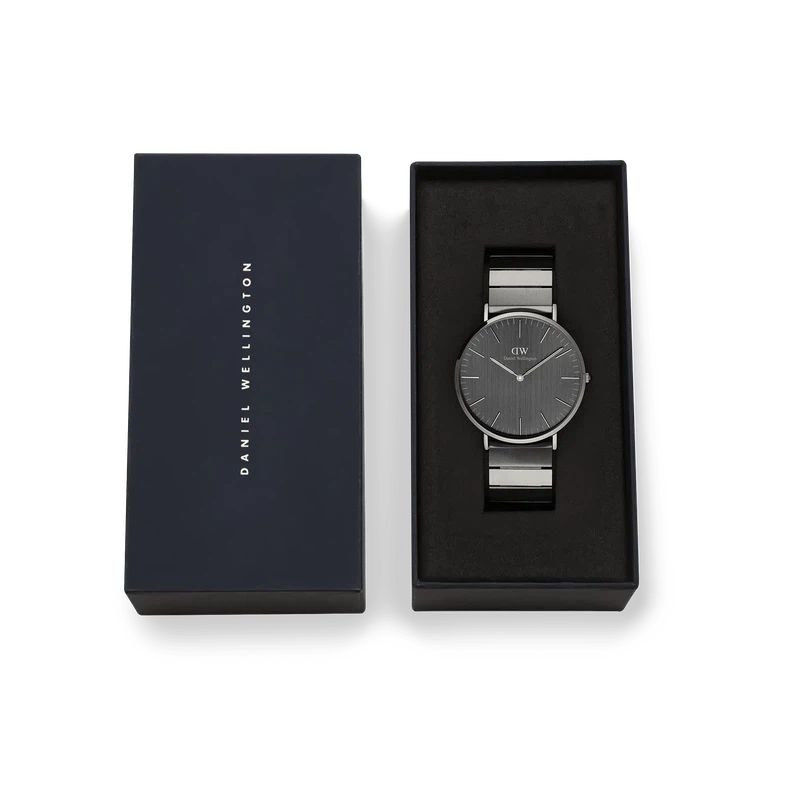 Daniel Wellington Classic Piano Link Graphite Unitone Watch 40mm