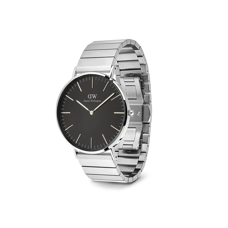 Daniel Wellington Classic Piano Link Onyx Silver Watch 40mm