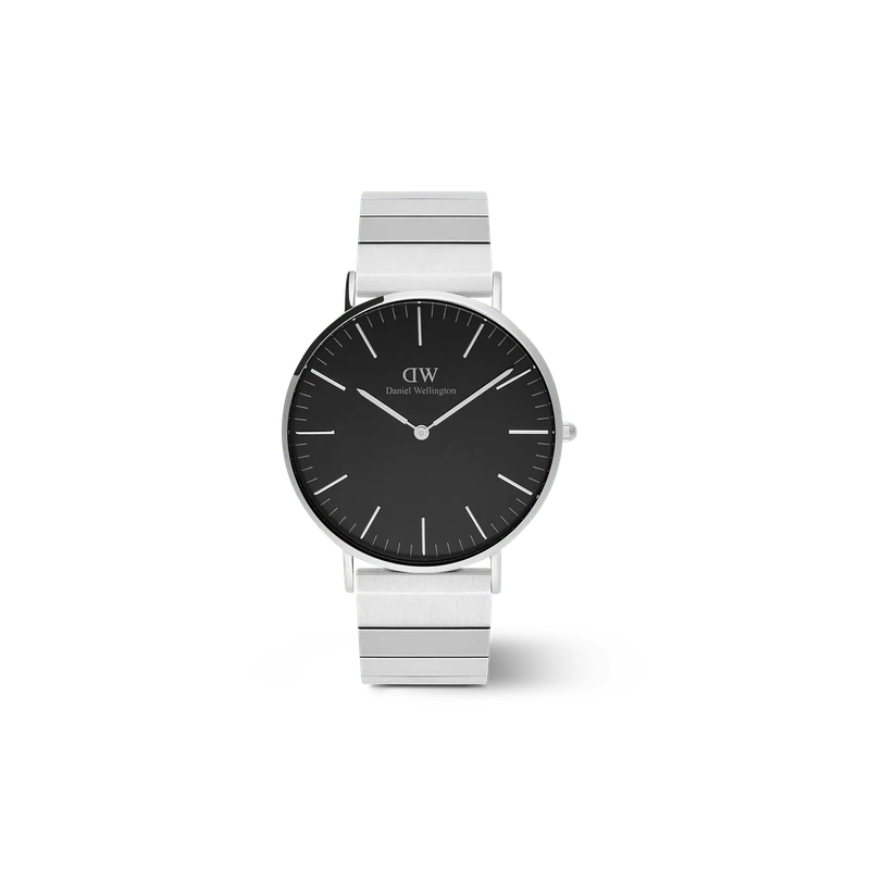 Daniel Wellington Classic Piano Link Onyx Silver Watch 40mm