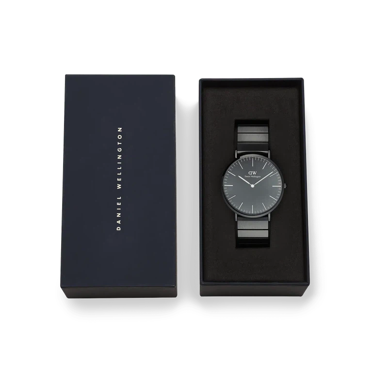 Daniel Wellington Classic Piano Link Onyx Unitone Watch 40mm