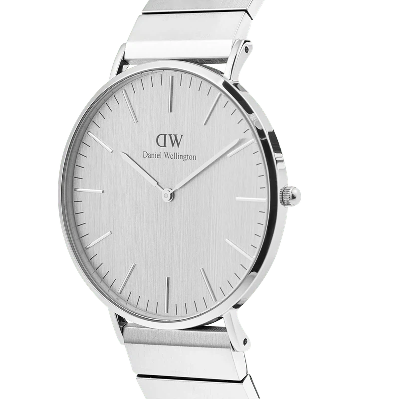 Daniel Wellington Classic Piano Link Silver Unitone Watch 40mm