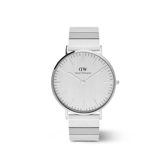 Daniel Wellington Classic Piano Link Silver Unitone Watch 40mm