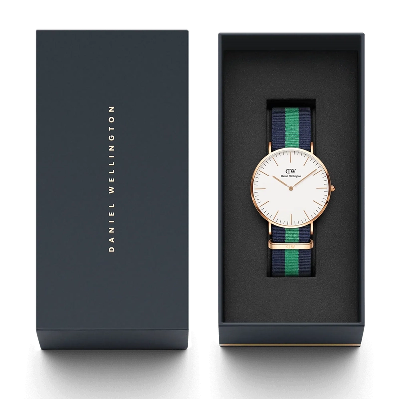 Daniel Wellington Classic Warwick Rose Gold Eggshell White 40mm Watch