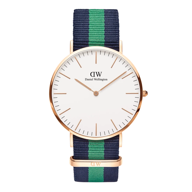 Daniel Wellington Classic Warwick Rose Gold Eggshell White 40mm Watch